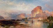 Thomas Moran Cliffs of Green River painting